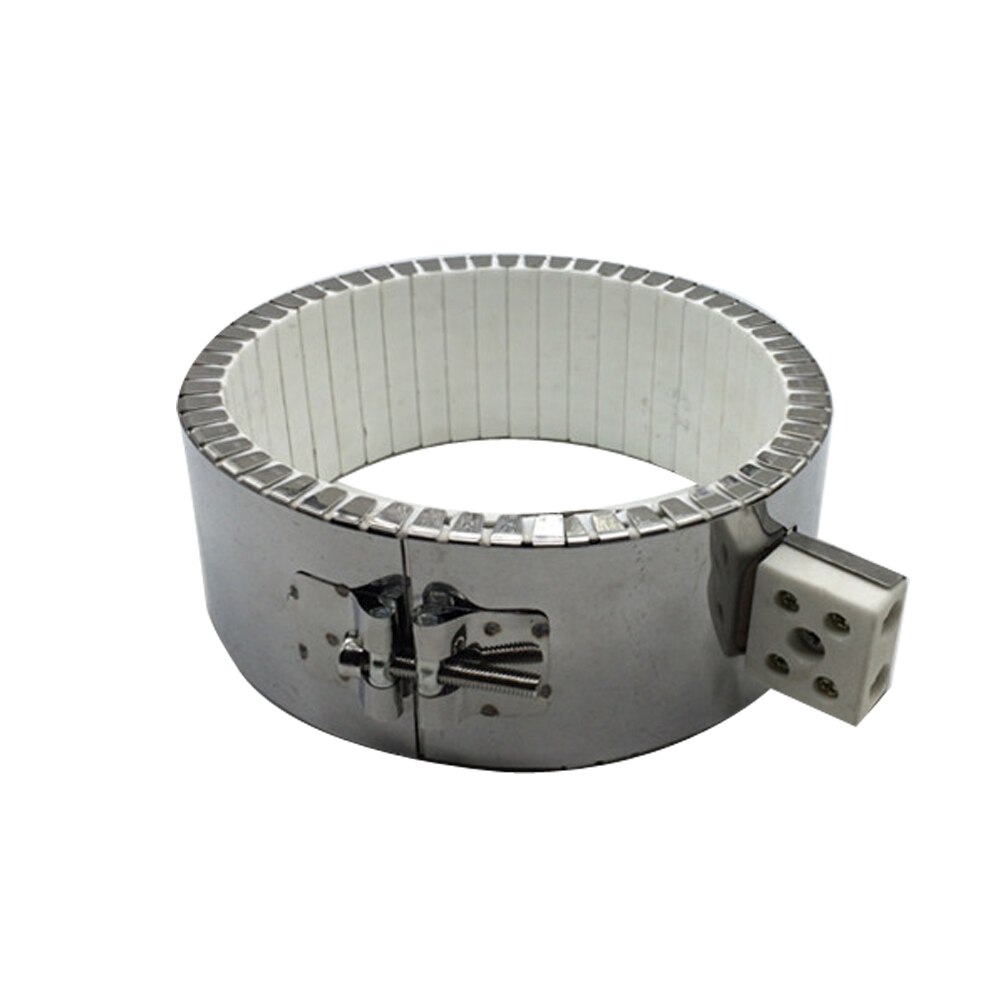120mm Inner Diameter 220V White Ceramic Band Heater 60/90/120/170mm Height Max Temperature Heat to 800 Degrees Heating Coil