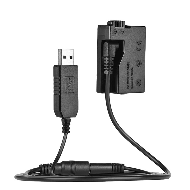 DR-E8 Batterie Factice avec DC Batterie Externe USB Câble ADAPTATEUR De Remplacement Pour LP-E8 POUR Canon EOS 550D 600D 650D APPAREILS PHOTO REFLEX NUMÉRIQUES