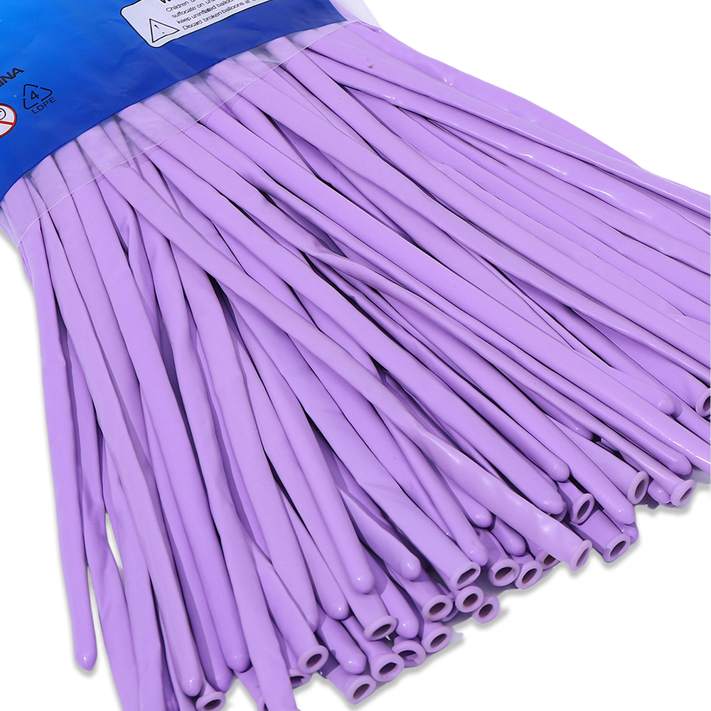 Kit de ballons magiques colorés, 100 pièces, longs ballons en Latex pour attacher des animaux, fête d'anniversaire, mariage, , jouets pour enfants,: violet