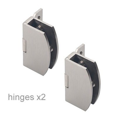 Glass display cabinet/Showcase locks, Zinc Alloy,5-8mm glass, single/Double door,No need drilling,DIY cabinet,easy to install: glass hinges x2pcs