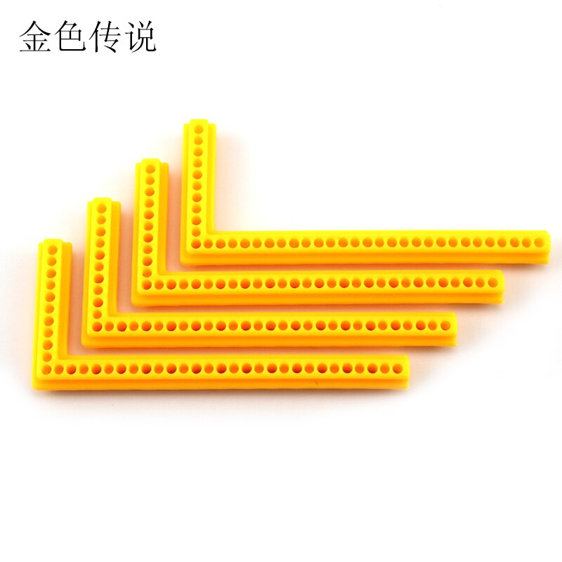 7531L plastic strip (geel) DIY modelbouw accessoires Poreuze connector multifunctionele haakse beugel