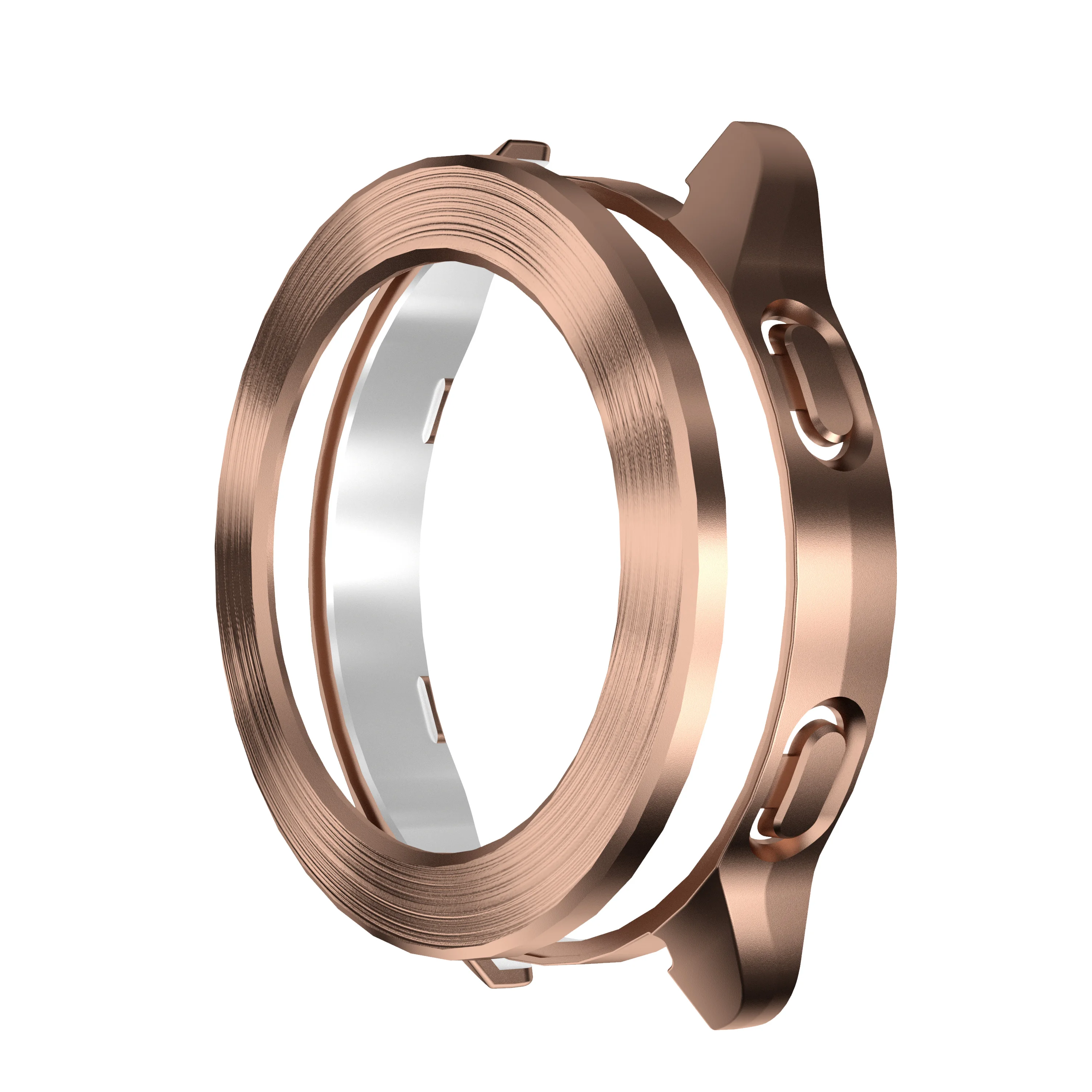 Abdeckung für Xiaomi Mi Uhr S3 fallen Zubehör PC Schutz Hülse für Mi Uhr S3 Galvani Draht Zeichnung Hohl fallen + lünette: Beige