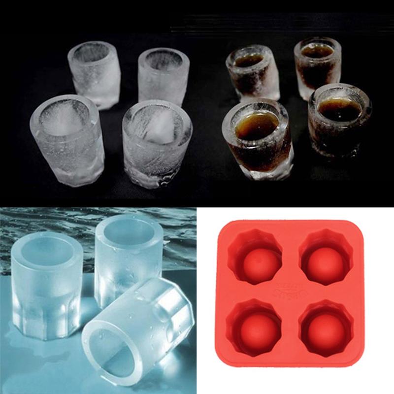 DIY Silikon Einfrieren Schimmel Wein Glas bilden Eisform Tablett Eis Hersteller Schimmel Schuss Gläser Schimmel Party Bar Trinken Küche zubehör