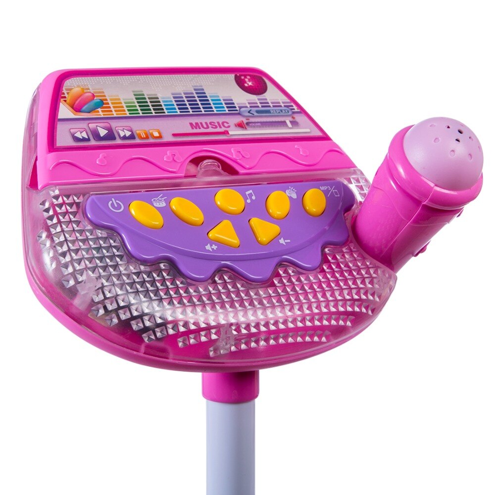 SaleKids Stand Typ Einstellbare Mikrofon Karaoke Mikrofon FrüHenne Bildung Musical Spielzeug Jungen Mädchen Geburtstag 2 Farben