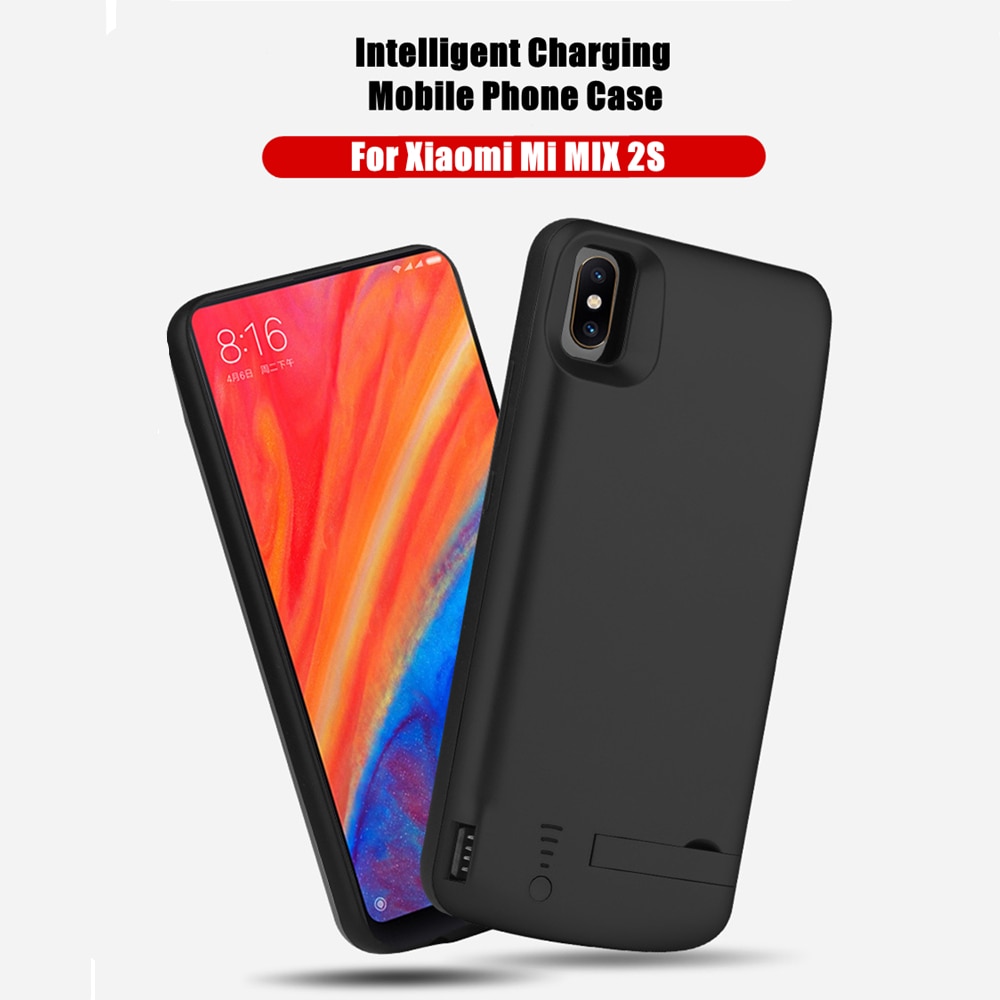 NTSPACE-funda portátil para Xiaomi Mi MIX 2S, cargador de batería, cargador de batería externa, 6000mAh