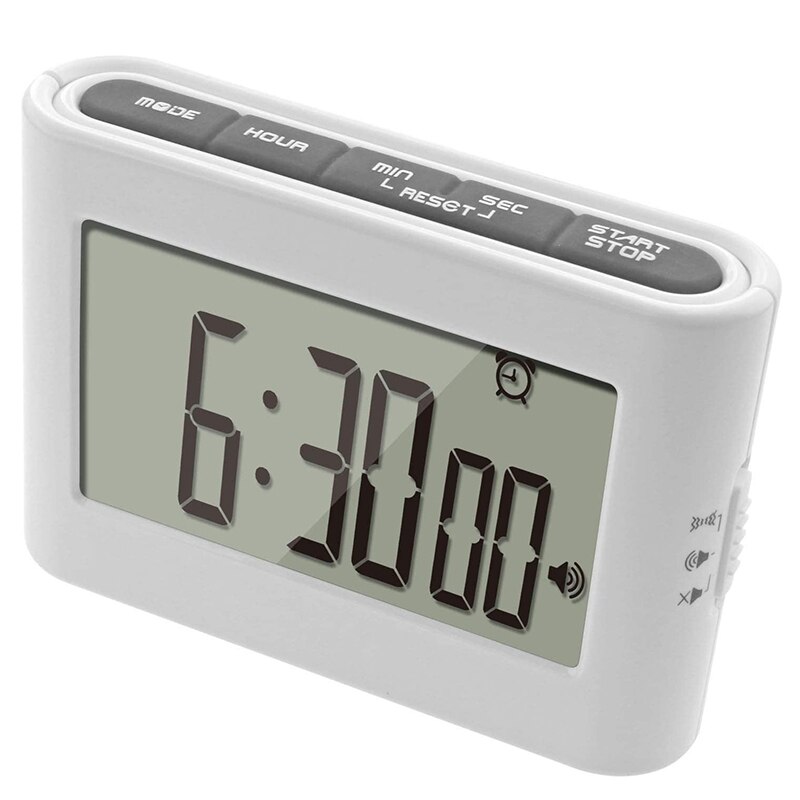 Multi Function Digital Timer Alarm Clock,HD Large Display Timer, Count Down/Up Stopwatch Vibration Timer,with Back Light