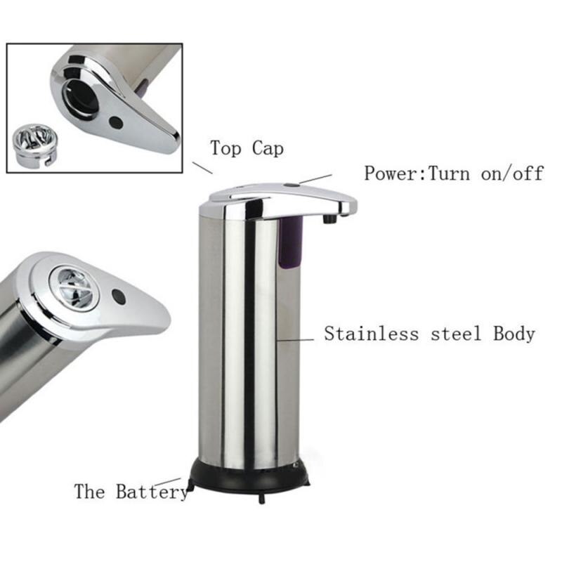 Automatische Flüssigkeit Seife Spender Infrarot spüren Seife Spender Touchless Edelstahl Hand Sanitizer Für Küche Schlecht