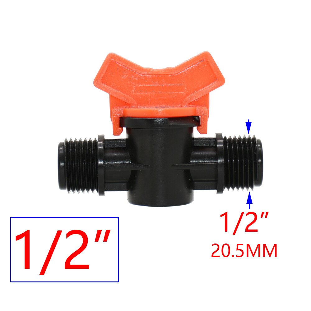 1/2 3/4 Inch Thread Garden Tap Irrigation Valve Water Hose Garden Plumbing Epair Coupler Drip Irrigation Pipe Adapter