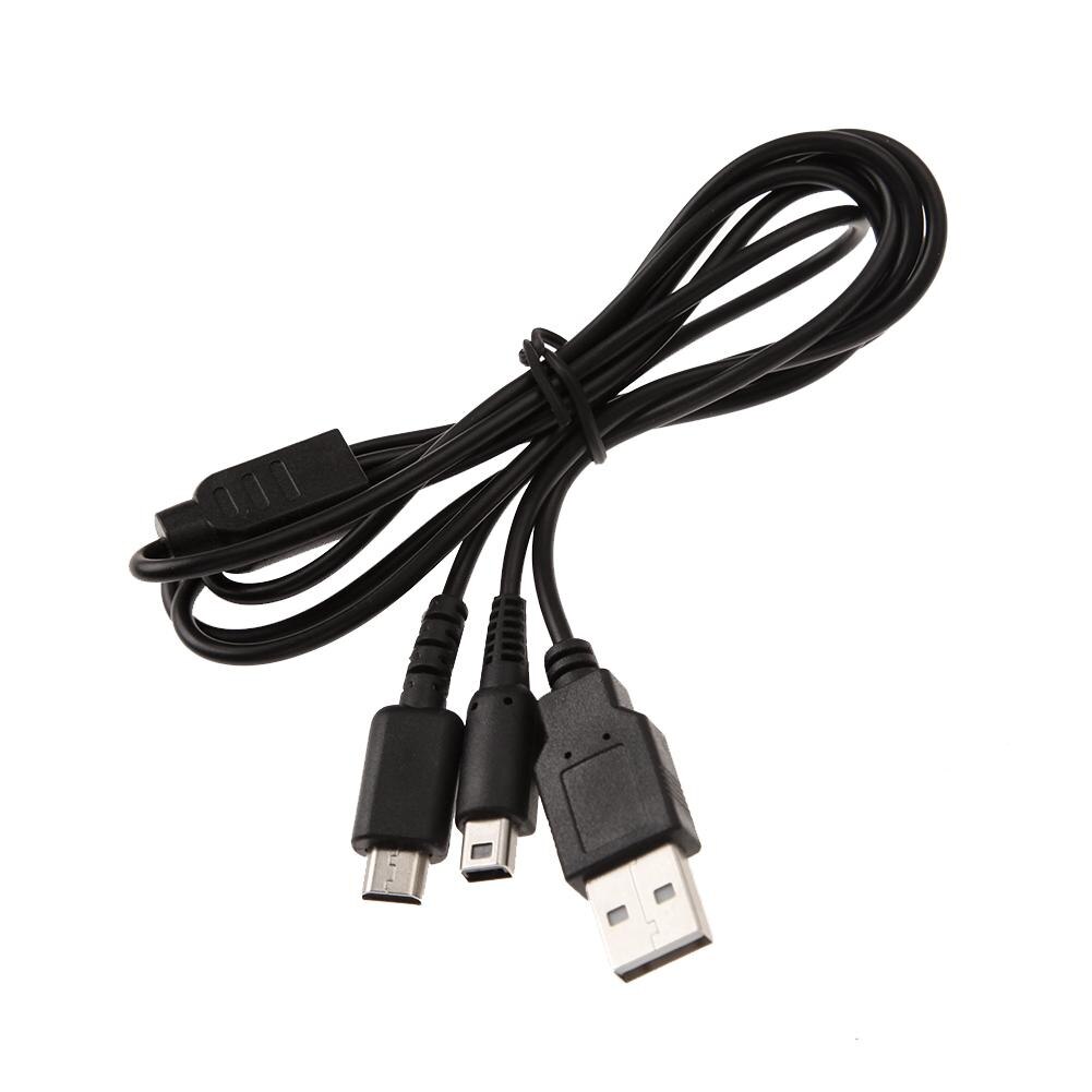 Cavo di ricarica dati USB da 1.2m cavo di ricarica per Nintendo NDSI 3DS NDSL utilizzato nel dispositivo di ricarica del telefono cellulare del Computer con USB