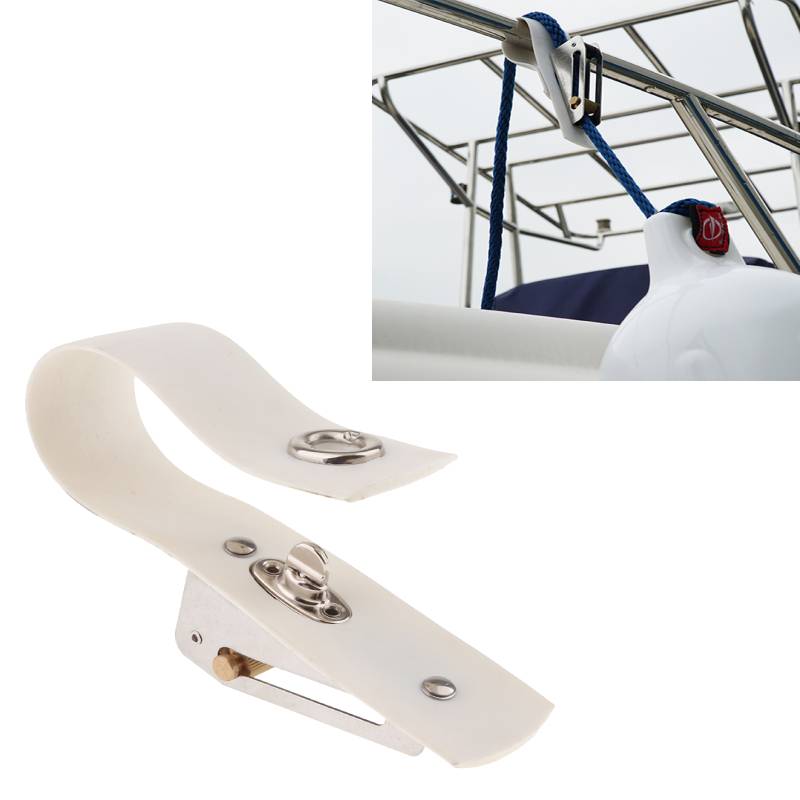 Boat Adjuster Marine Boat Rail Fender Rope Adjuster Clip Portable Hanger Bumper Docking Plastic Boat Adjuster ​UV Protection