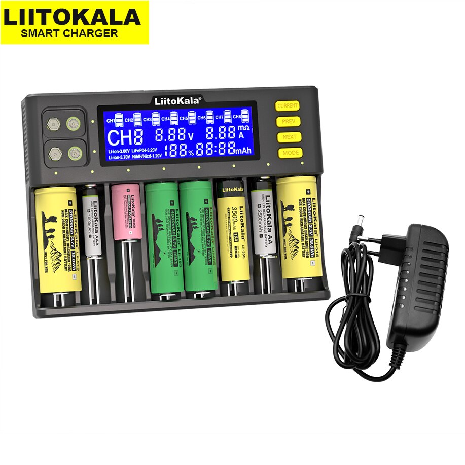 Liitokala Lii-S8 Battery Charger Li-Ion 3.7V Nimh ... – Grandado