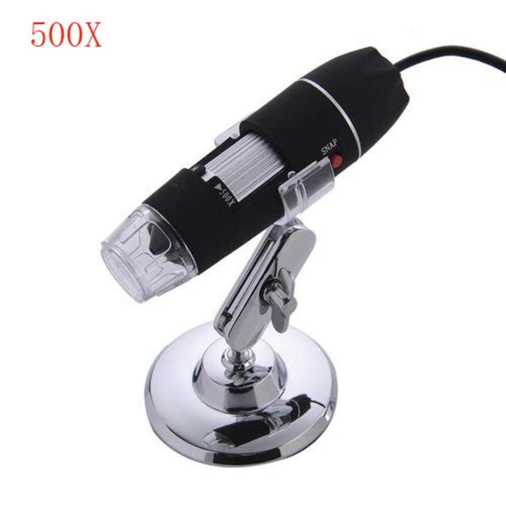 Mega pixel 1600x 8 led digitalt mikroskop usb endoskop kamera mikroskopi forstørrelsesglas elektronisk stereo pincet forstørrelse: 500x