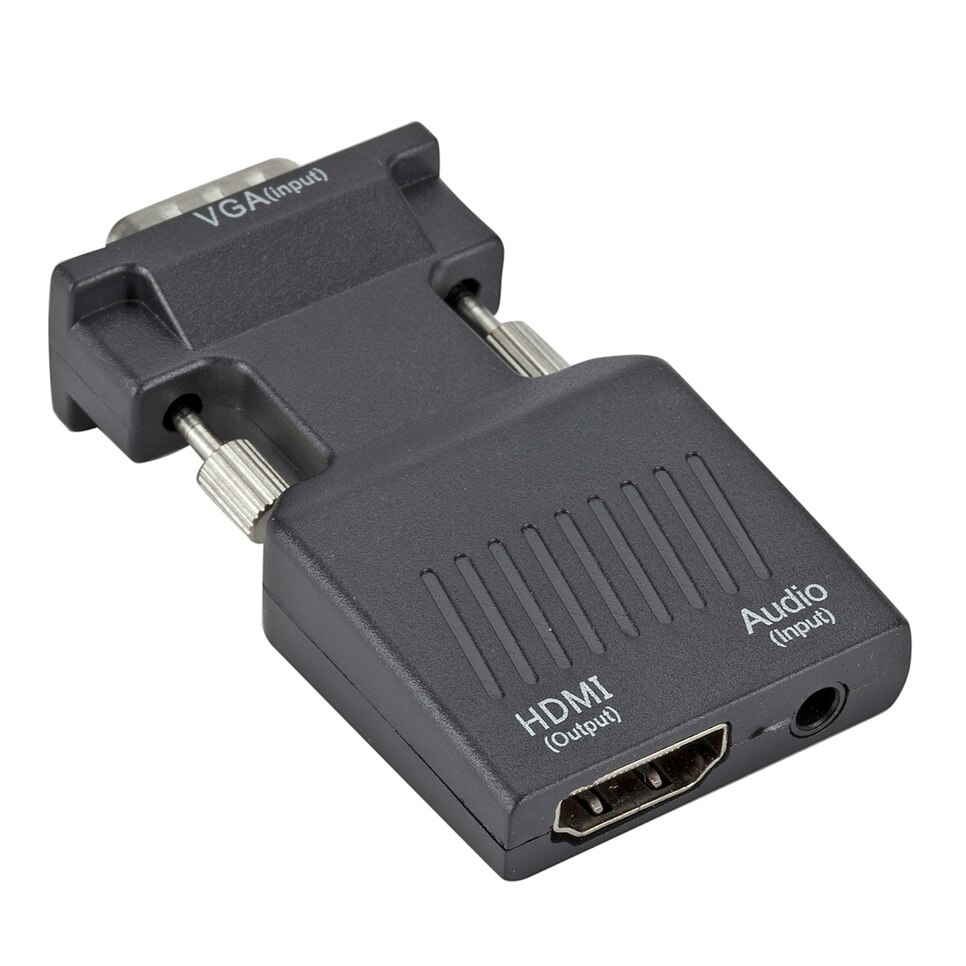 Bggqgg Vga Male Naar Hdmi Vrouwelijke Converter Met Audio Adapter Kabels 720/1080P Voor Hdtv Monitor Projector Pc laptop Tv Vga Naar Hdmi