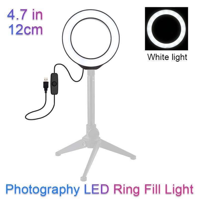 PULUZ PU504B 10,2 pulgadas Luz de relleno LED anillo lámpara de Control remoto superficie curvada regulable RGBW Multi-color anillo de luz para fotografía: Marrón