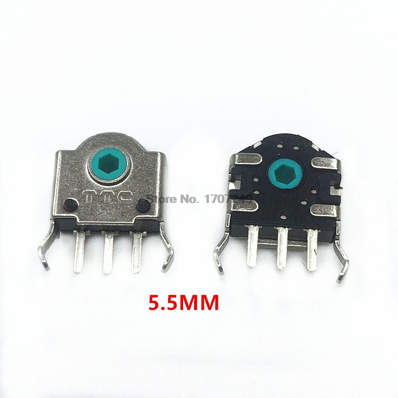 2Pcs Original TTC Mouse Encoder Highly Accurate 5/5.5/7/8/9/10/11/12/13MM Green Core 5 million life Mouse wheel decoder: 2Pcs 5.5MM