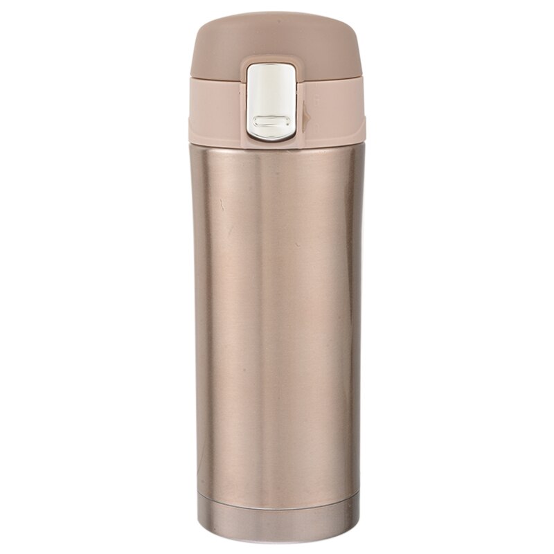 350/500ml termo portátil de acero inoxidable de doble pared botella térmica Taza de Viaje taza de vacío Escuela Hogar té taza para beber café: 350ml gold