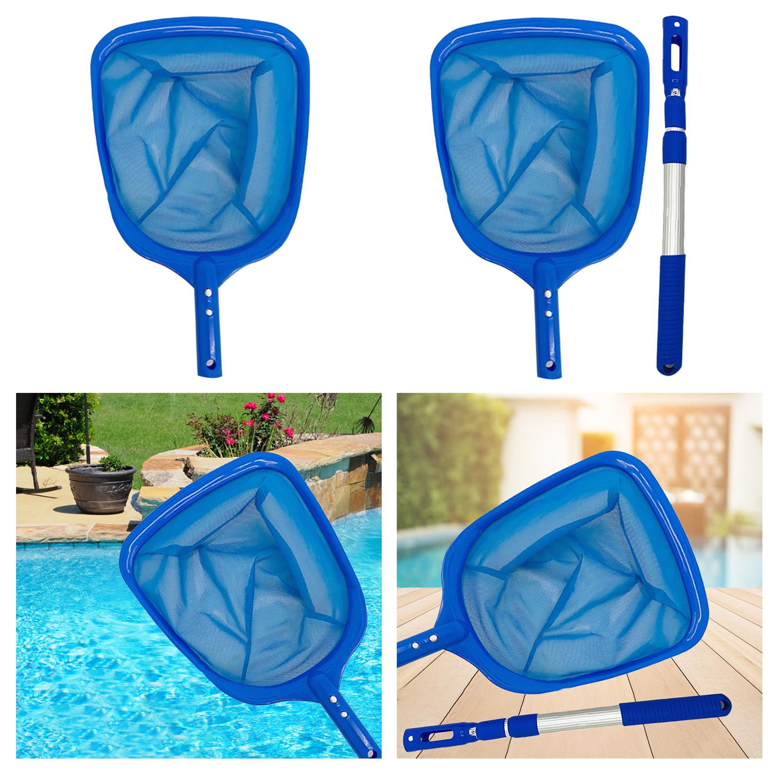 Swimming Pool Cleaner Accessories Adjustable Pole for Spas Fountains above or In-Ground Pools Tub Removing Leaves &amp; Debris
