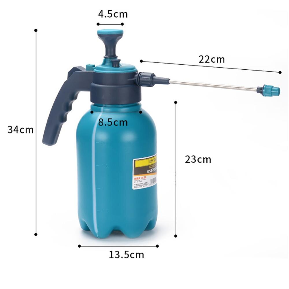 PULVERIZADOR portátil a presión para jardín, botella de pulverización de 2L, hervidor de agua para plantas y flores, regadera presurizada, herramientas de jardinería,