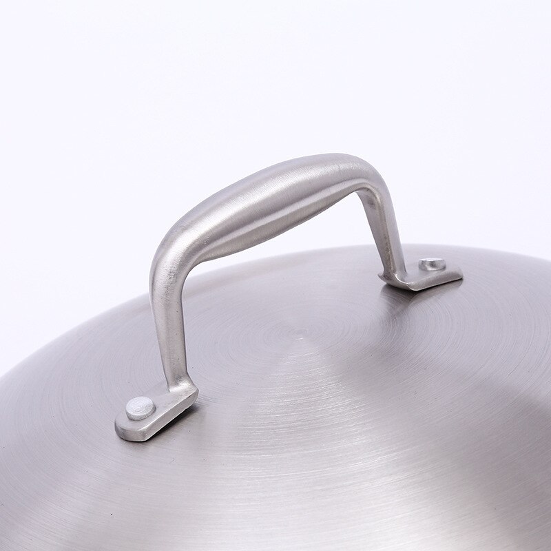 32cm Wok non-stick pan 304 stainless steel less smoke multi-function household wok induction cooker gas for wok