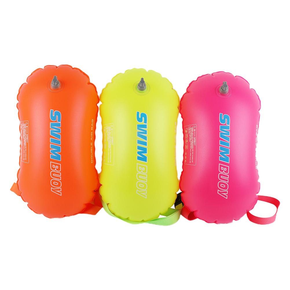 Zwemmen Boei Opblaasbare Veiligheid Float Zak Dubbele Airbag Zwemmen Float Air Dry Bag Voor Watersport Zwemmen Accessoires