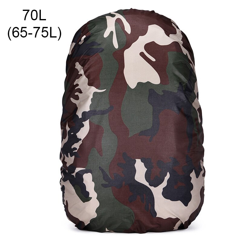 30-80L Waterproof Backpack Rain Cover for Hiking Camping Cycling Outdoor Traveling Outdoor Climb Mountain Bag Dust Cover: Camouflage 65-75L