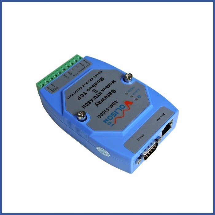ADM-5850G industrial Modbus gateway server, MODBUS RTU/ASCII to Modbus TCP, supports PLC serial port