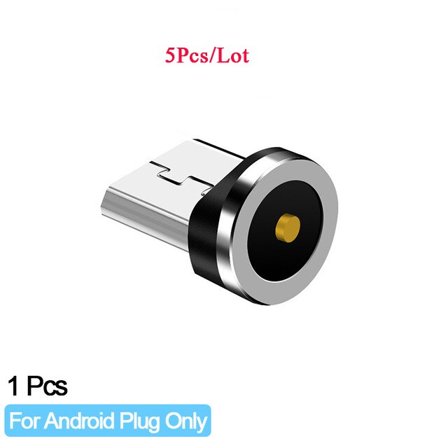 Magnetisk kabel mikro usb typ c kontakt magnetisk laddkabel för iphone huawei samsung android mobiltelefon kabel kontakt: För andriod-kontakt