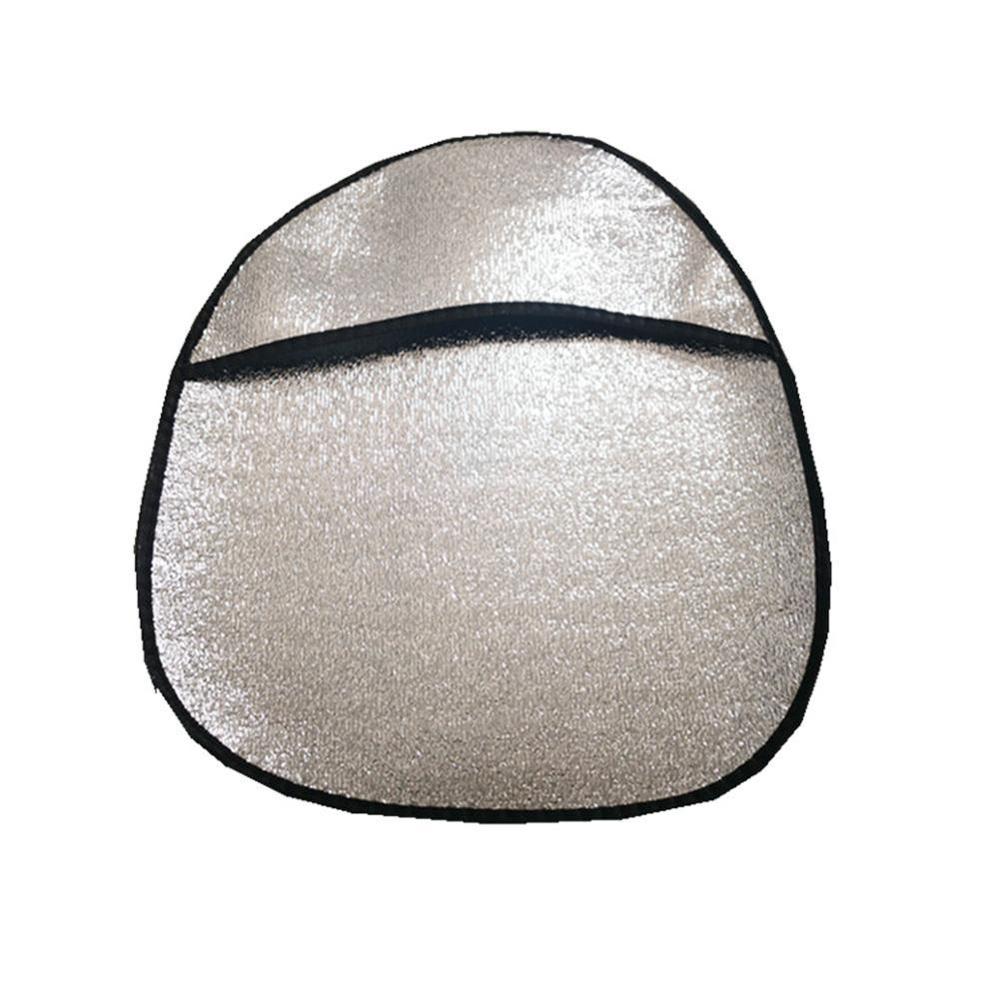 Visera de protección solar para coche, lámina de aluminio para automóvil, gruesa, accesorios, cubierta, parasol de rueda, plegable, reflectante, Steer E3Y4: Default Title