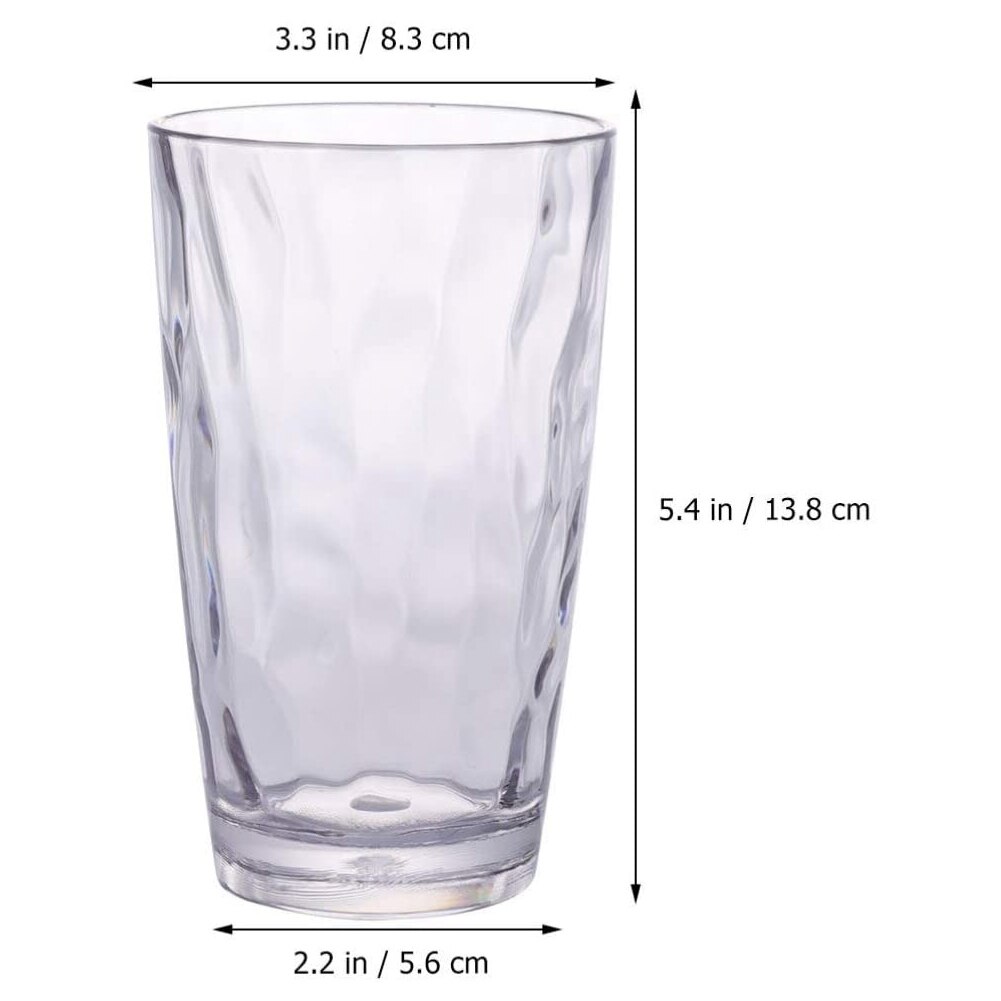 Plastic Water Beker, Zomer Transparante Water Cup, Anti-Val, Restaurant Servies, 460Ml