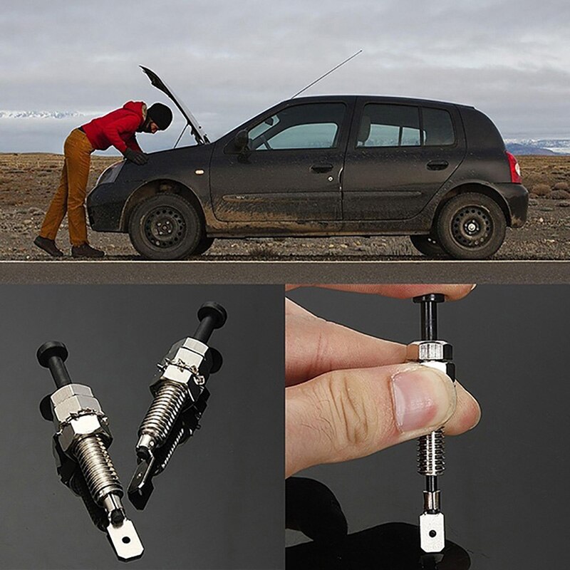 2pcsHood Door Pin Switch Adjustable Alarm Light Hood Screw Universal Car Alarm Security Adjustable Auto Truck