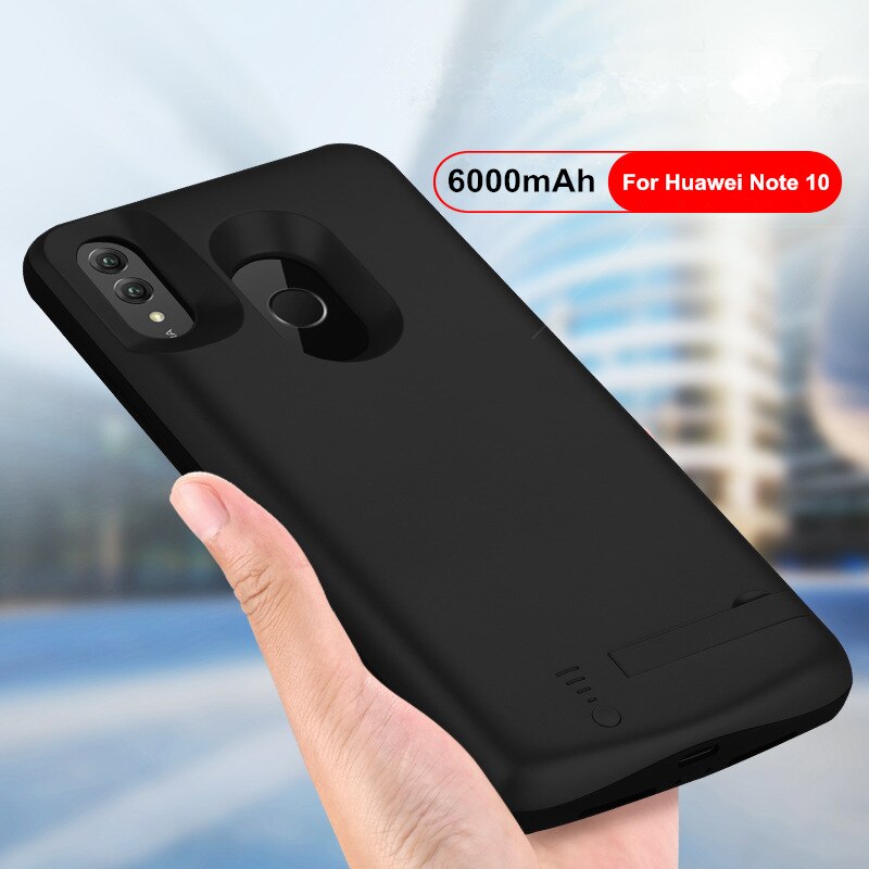 5000/6000Mah Power Bank Cover Voor Huawei Honor Note 10 Draagbare Batterij Oplader Case Voor Huawei Honor Play power Opladen Case