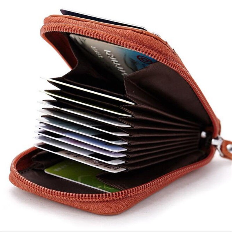Leather Unisex Card Holder Wallets Female Credit Card Holders Women Pillow Card holder Purse