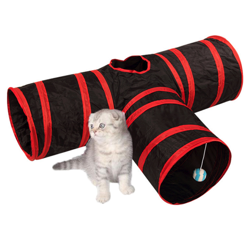 2/3/4/5 hål sällskapsdjur katt tunnel leksaker vikbar sällskapsdjur träning leksak interaktiv rör rolig leksak för katt kanin djur spela tunnel rör