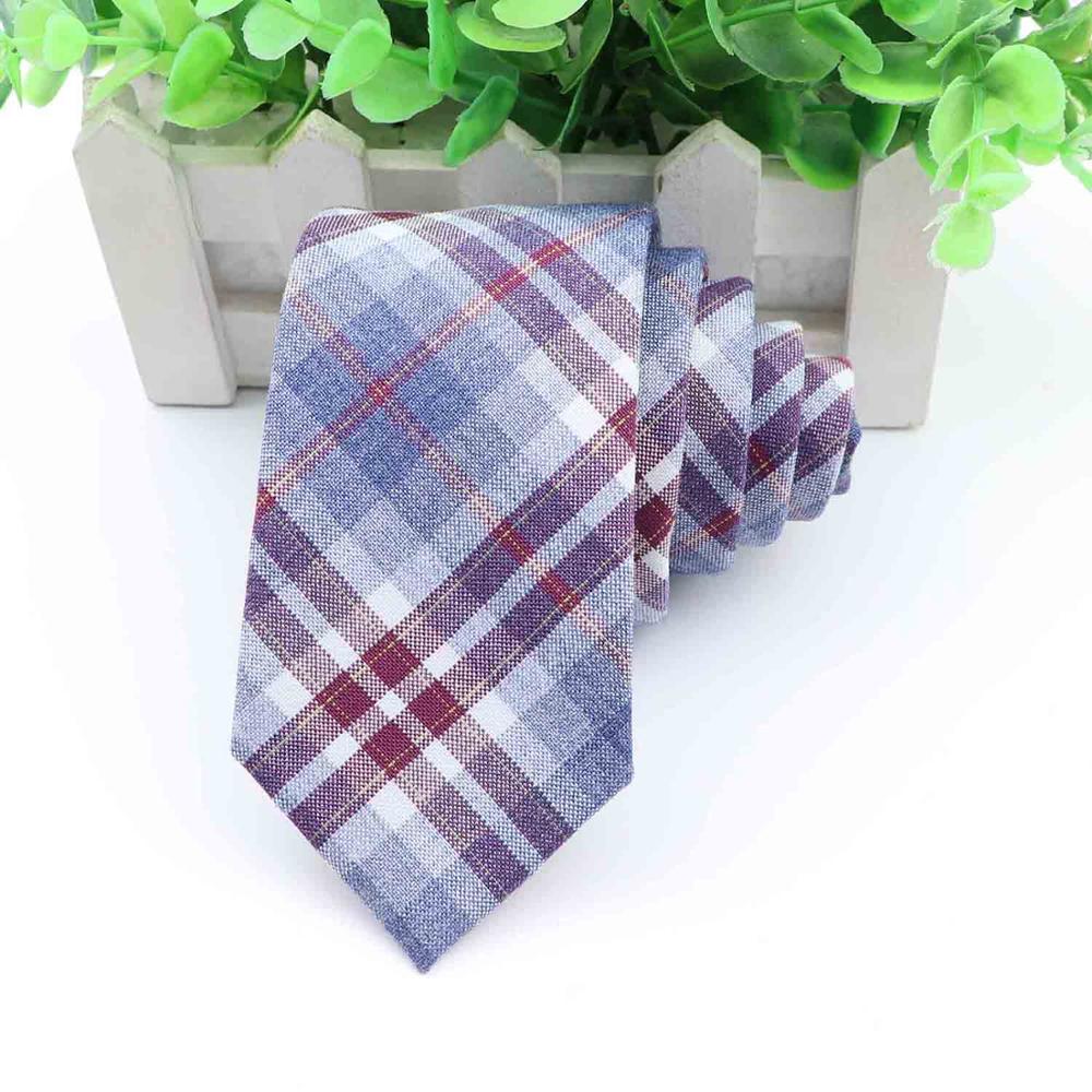 Slips klassisk herre plaid slips formelt slid jakkesæt sløjfer slips mandlige tr stof tynd slank farverig halsbånd