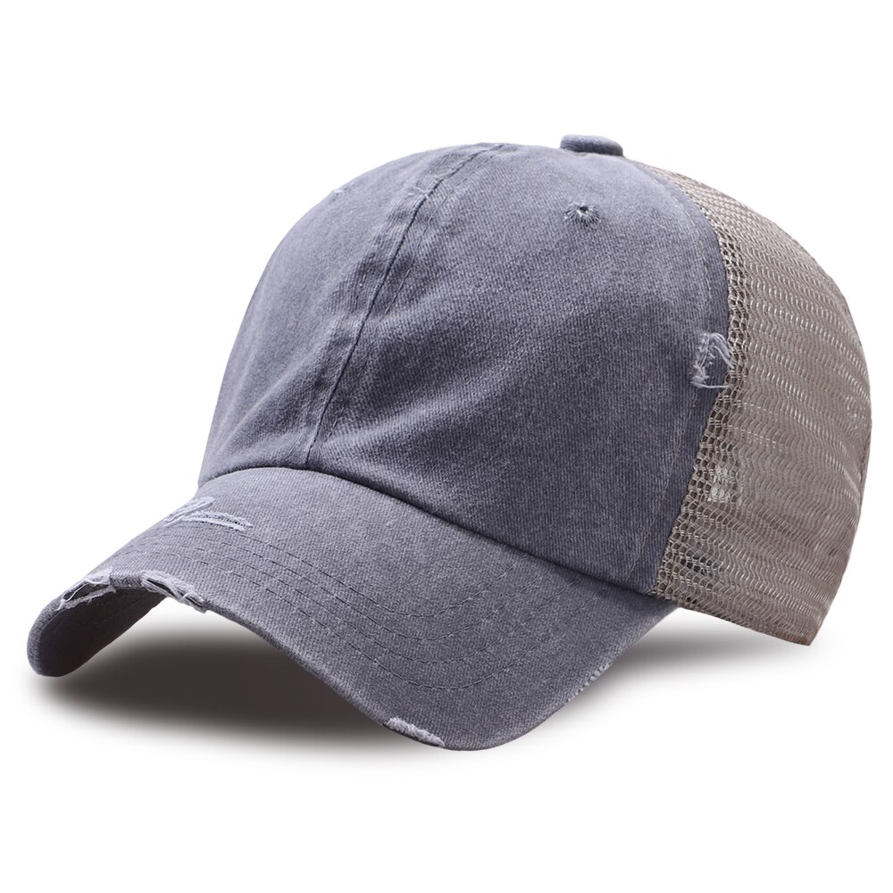 Akira synthwave japan anime baseball hat åndbar casual mesh golf kasketter sport bomuld trucker hatte unisex udendørs snapback cap: Grå