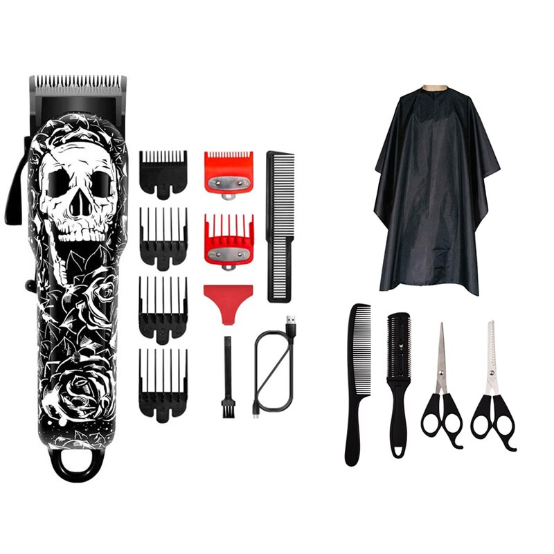 Kapperszaak Tondeuse Professionele Tondeuse Oplaadbare Kapper Elektrische Mannen Cordless Kapsel Verstelbare Keramische Blade: 05