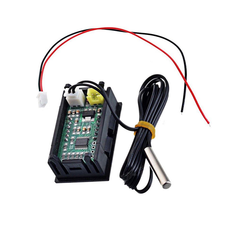 Yellow Green Light DC 5 - 12V 0.56" Tester Digital Thermometer Sensor -50-110 Celsius Temperature Gauge Green LED