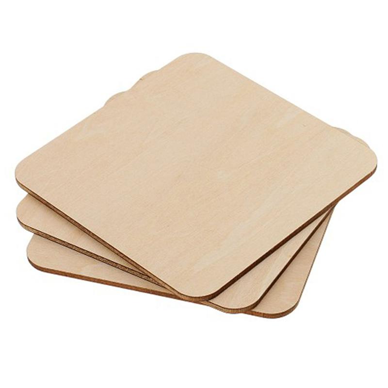 Kit Decoración DIY Señales Paquete De 4 Placas De Madera Sin Terminar Con Bordes Biselados De Factory Direct Craft – Letreros De Madera En Blanco Para Manualidades Y Proyectos De Bricolaje (12