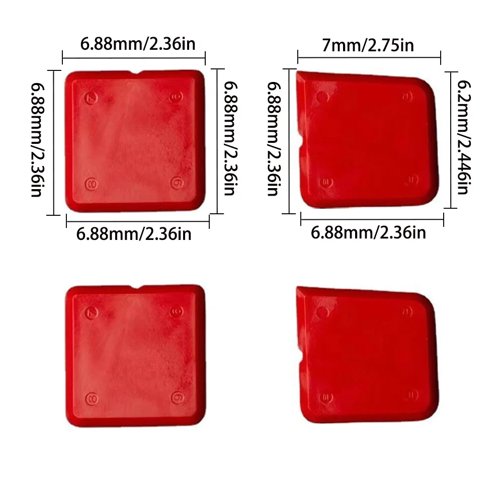 5in1 Silicone Scraper Squeegee Glue Remover Knife Caulking Angle Beauty Crack Trowel Tool Grout Scraper Kit Multifunctional Home: Ivory