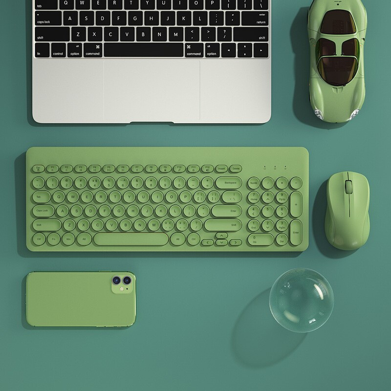 2,4G Drahtlose Tastatur Und Maus Kombination Tragbare Gaming Tastatur Mute-Taste Mini Tastatur Und Maus Kit PC Gamer LaptopUSB: Rot