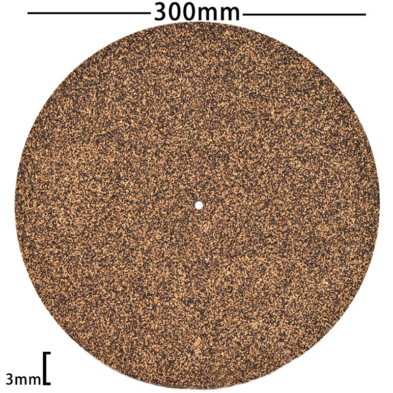 Cork & Rubber Turntable Platter Mat Slipmat Anti-Static for LP Vinyl Record