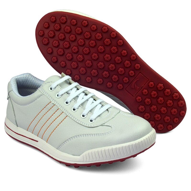 Dam golfskor vattentäta golfsneakers som andas dam spikfria anti-halk lätta tränare atletcis skor  d0607