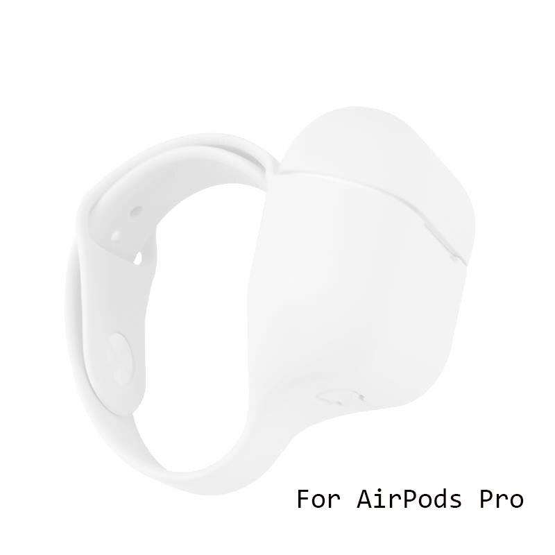 Full Protect Soft Case For Apple AirPods Pro 3 2 1 Wrist Band Sports Case For Air Pods 3 2 1 Pro Silicon Portable Bag Cover Capa: Transparent For Pro