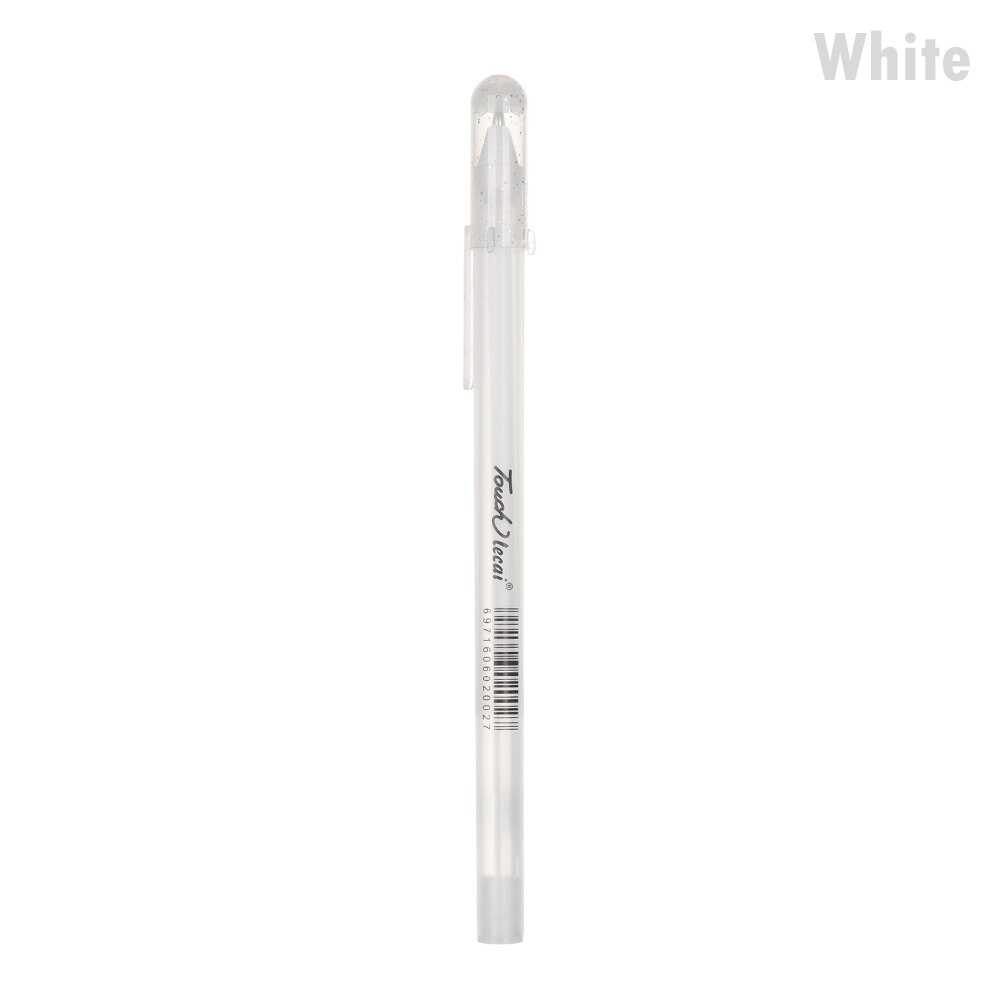 1 PC Niet giftig Plastic handgeschilderde Whiteboard Pen Multicolor Markeerstift Marker Pennen Graffiti Briefpapier School Kantoorbenodigdheden: WHITE