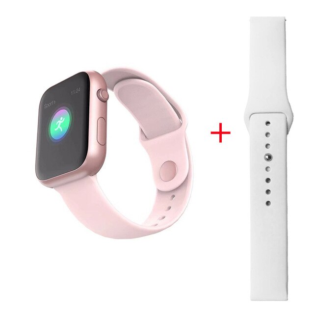 696 sx16 slimme horloges voor mannen, voor apple watch, hartslagmeter, bloeddrukmeter, zuurstofmeter, fitnessmeter,  ip67 waterdichte slimme armbanden: P voeg witte band toe