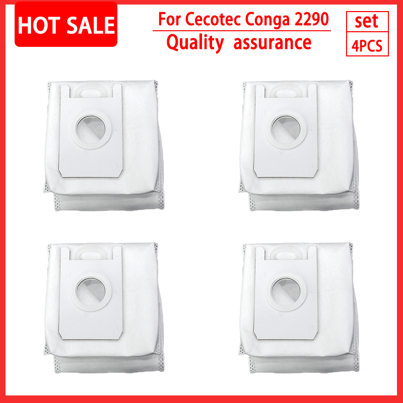 For cecotec conga 2290 ultra Dust Bags Accessories Robot Vacuum Cleaner Dust Filter Dust Box Replacement Parts: Light Grey