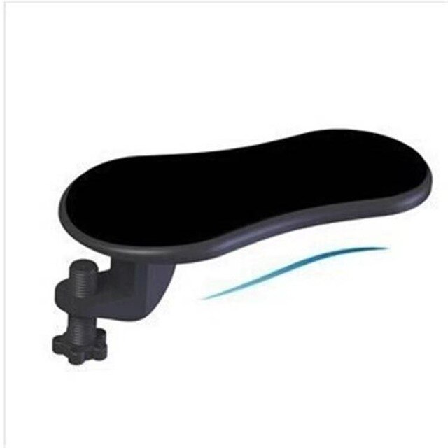 Adjustable Desk Arm Support Wrist Hand Rest Shoulder Protect Chair Extender Office Table Accessory: Black