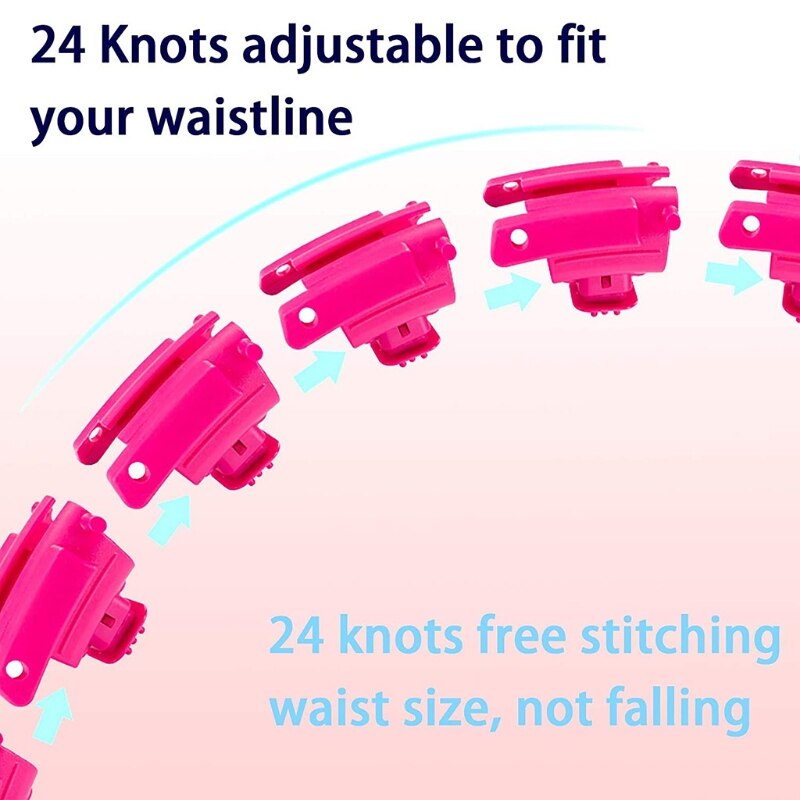 Weighted Smart Fitness for Adults and Kids Exercising, Adjustable Length 2 in 1 Abdomen Fitness Massage Non-Fall Fitness