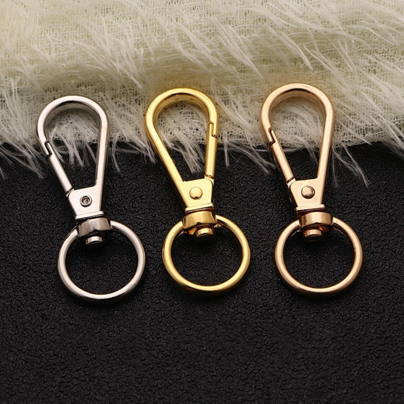 5pcs Metal Swivel Snap Lobster Claw Clasp Carabiner for DIY Handbag Jewelry Keyring Keychain Make Supplies Accessories