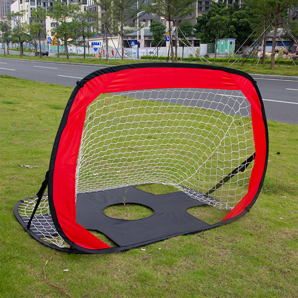 2-in-1 faltbare Fußballtore, tragbares Fußballzielnetz, leichtes Übungs-Fußballnetz für drinnen und draußen